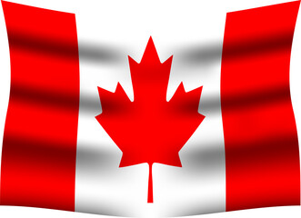 Canada Realistic 3D Waving Flag