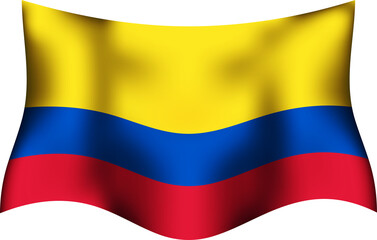 Colombia Realistic 3D Waving Flag