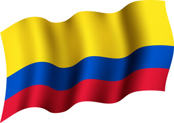 Colombia Realistic 3D Waving Flag