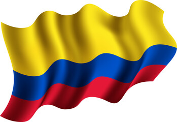Colombia Realistic 3D Waving Flag
