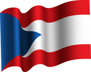 Czechia Realistic 3D Waving Flag