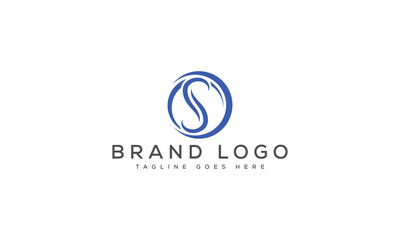 letter SO logo design vector template design for brand.