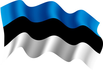 Estonia Realistic 3D Waving Flag