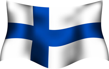 Finland Realistic 3D Waving Flag