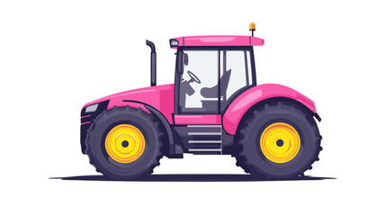 Obraz premium Vector tractor on white background . Generative AI