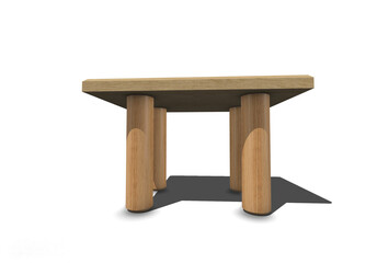 3d wooden table with shadow transparent png