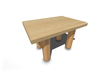 3d wooden table with shadow transparent png