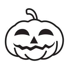 halloween pumpkin icon design vector template