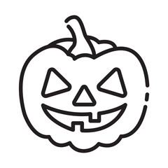 halloween pumpkin icon design vector template