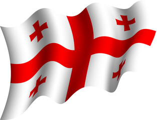 Georgia Realistic 3D Waving Flag
