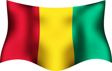 Guniea Realistic 3D Waving Flag