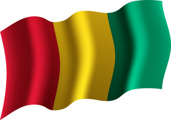 Guniea Realistic 3D Waving Flag