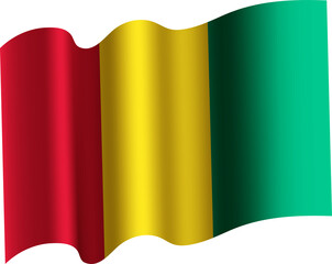 Guniea Realistic 3D Waving Flag