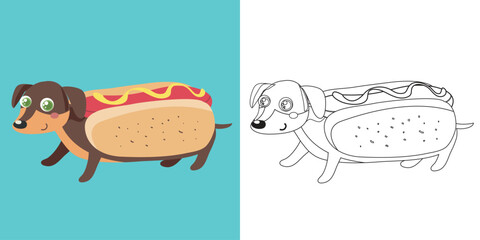 Coloring worksheet page. Fun activity for kids. Educational printable coloring worksheet. Printable activity page for kids. 