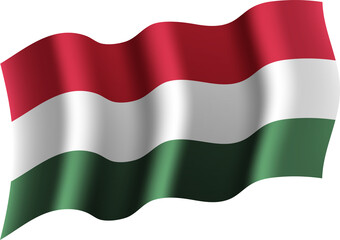 Fototapeta premium Hungary Realistic 3D Waving Flag