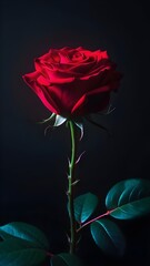 Charming Roses & Hearts Dreamy Valentine's Wallpaper, Beautiful red rose for mobile wallpaper, Mobile wallpaper