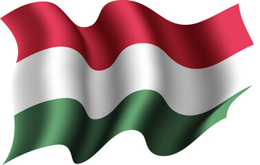 Hungary Realistic 3D Waving Flag