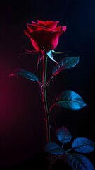 Charming Roses & Hearts Dreamy Valentine's Wallpaper, Beautiful red rose for mobile wallpaper, Mobile wallpaper