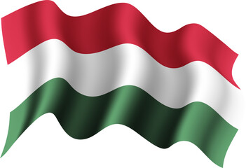 Hungary Realistic 3D Waving Flag