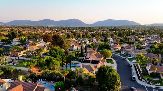 California, Wineries, Solar, Landscape, Scenic, Temecula, Thermal, Drone, Pan, Neighborhood, Community