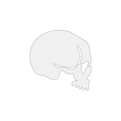 skull logo icon design vector illustration