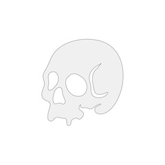 skull logo icon design vector illustration