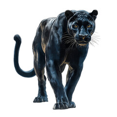 Obraz premium Black Panther, Illustration, Feline
