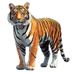 Fototapeta premium Tiger illustration, Feline