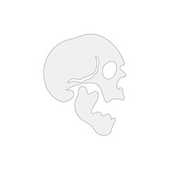 skull logo icon design vector illustration