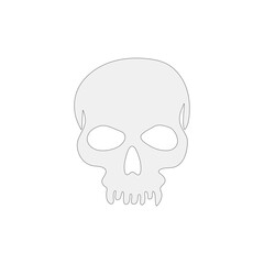 skull logo icon design vector illustration