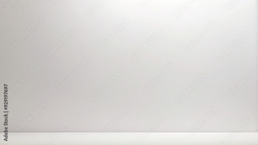 Poster white background with subtle shadow gradient, minimalist and clean.