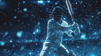 Elegant cricket shots capturing precision and skill in close up images with copy space