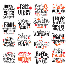 Fototapeta premium 17 Fall SVG Bundle