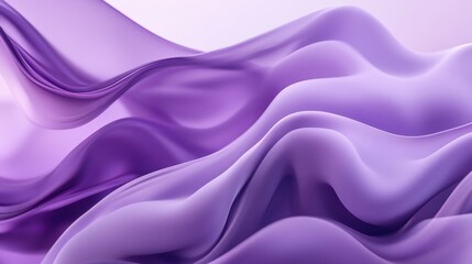 Fototapeta premium A flowing abstract design with soft purple waves and gradients.