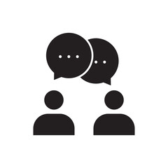 forum icon design, isolated on white background, vector illustration