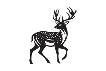 Deer silhouette vector illustration