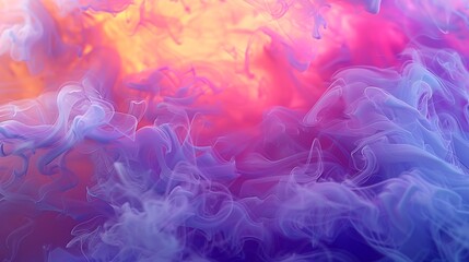 Obraz premium Multicolored smoke trails creating a fluid, abstract background