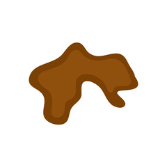Puddle mud vector cartoon
