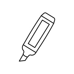 Marker concept flat icon. Simple element illustration. Marker concept outline symbol design from Workspace set. Can be used for web and mobile UI/UX