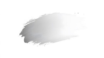 Obraz premium Black and Silver Paint Stroke on White Background, Abstract Image, Texture, Pattern, Wallpaper, Cover and Screen of Smartphone, Cell Phone, Computer, Laptop, 9:16 and 16:9 Format