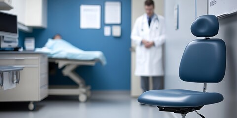 Obraz premium Doctor in Medical Examination Room