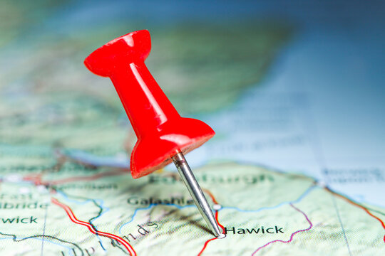 Hawick, Great Britain pin on map