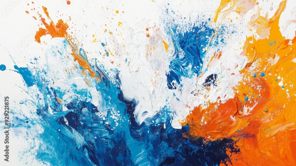 Aufkleber abstract painting background creating colorful texture