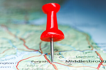 Penrith, Great Britain pin on map