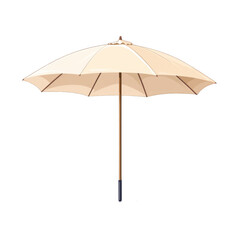 Obraz premium A stylish outdoor umbrella perfect for beach or patio. Provides shade on sunny days and adds elegance to your outdoor space. transparent background
