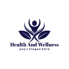 Obraz premium creative health, wellness, clinic, medical, dental, mental , yoga, custom fitness logo vector eps for your brand 