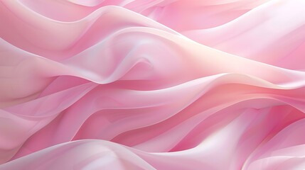 Obraz premium Abstract background featuring soft pink waves, creating a gentle and serene visual effect