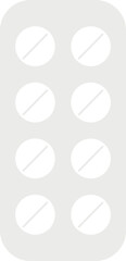 Tablet blister icon. Medication symbol. Drug treatment