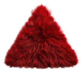 PNG Red furry triangle illustration