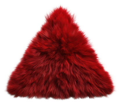PNG Red furry triangle illustration